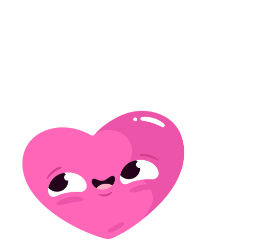 My Fancy Fox Love Heart Sticker - My Fancy Fox Love Heart French Heart Stickers