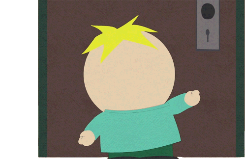 Knocking On The Door Butters Stotch Sticker - Knocking On The Door Butters Stotch South Park Stickers