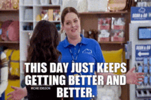 Superstore Dina Fox GIF - Superstore Dina Fox This Day Just Keeps Getting Better And Better GIFs
