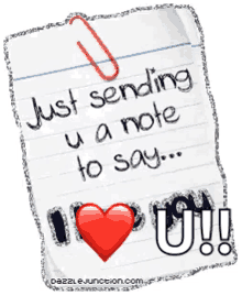 Just Sending You A Note Love You GIF - Just Sending You A Note Love You Letter GIFs