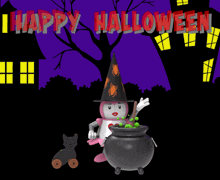Halloween Happy Halloween GIF - Halloween Happy Halloween Sorciere GIFs