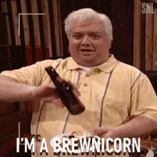 Im A Brewnicorn Bobby Moynihan GIF - Im A Brewnicorn Bobby Moynihan Saturday Night Live GIFs