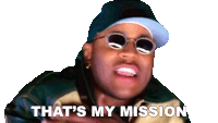 That'S My Mission Ll Cool J Sticker - That'S My Mission Ll Cool J Hey Lover Song Stickers