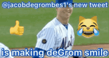 jacobdegrombes1 degrom smiling