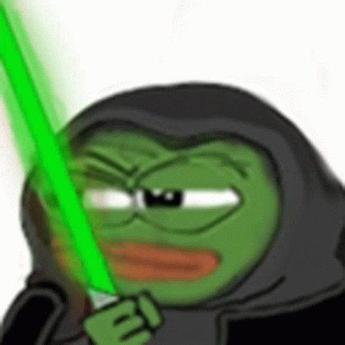 Pepe Star Wars Sticker - Pepe Star Wars Light Saber - Discover & Share GIFs