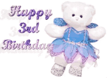 Happy Birthday Happy3rd Birthday GIF - Happy Birthday Happy3rd Birthday Bear GIFs