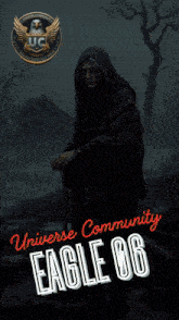 an eagle 06 poster with a woman in a hood