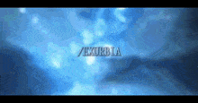 a blue background with the word exurbia in white