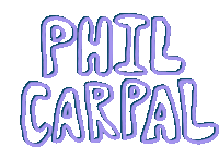 Phil Carpal Logo Sticker - Phil Carpal Logo We Miss You Stickers