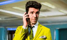 Yellow Man With Phone Utopia2 GIF
