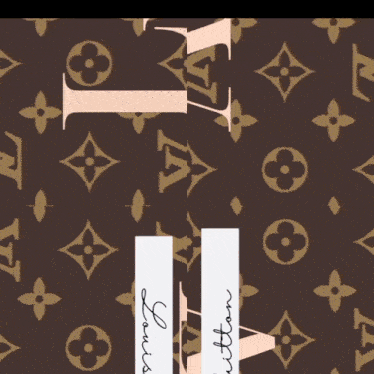 Louis Vuitton Monogram Pattern Art GIF