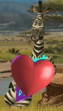 Marty Zebra GIF - Marty Zebra Heart GIFs
