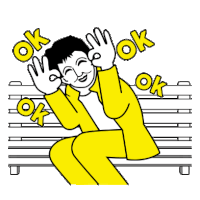 Bench Man Sticker - Bench Man Yellow Suit Stickers