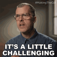 Its A Little Challenging Gary Graham GIF - Its A Little Challenging Gary Graham Making The Cut GIFs