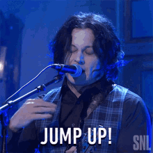 Jump Up Jack White GIF - Jump Up Jack White Saturday Night Live GIFs