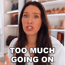 Too Much Going On Shea Whitney GIF - Too Much Going On Shea Whitney Too Much Happening GIFs