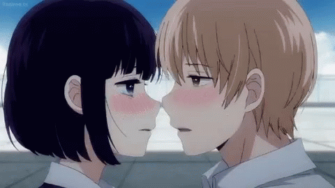 Anime Anime Kiss GIF  Anime Anime Kiss Yuri  Discover  Share GIFs
