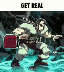 Beowulf Get Real GIF - Beowulf Get Real Skullgirls GIFs