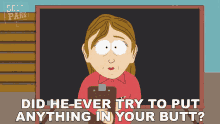 Did He Ever Try To Put Anything In Your Butt Church Counselor GIF - Did He Ever Try To Put Anything In Your Butt Church Counselor South Park GIFs
