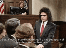 Caveman Lawyer Golf GIF - Caveman Lawyer Golf GIFs