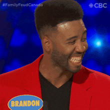 Laughing Brandon GIF - Laughing Brandon Family Feud Canada GIFs