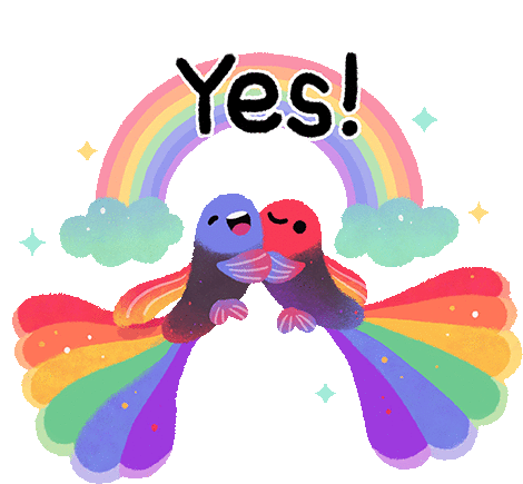 Yes Happy Sticker - Yes Happy Hug Stickers