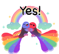 Yes Happy Sticker - Yes Happy Hug Stickers