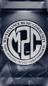 a logo for the maintenance music community is shown on a dark background