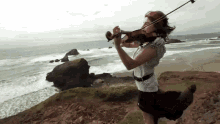 Playing Violin Taylor Davis GIF - Playing Violin Taylor Davis Hes A Pirate GIFs