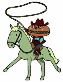 Burger Cowboy - Anpanman GIF