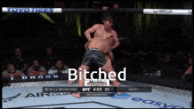 a ufc fight between della magdalena and hafez is being shown on tv