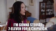 Fresh Off The Boat Jessica Huang GIF - Fresh Off The Boat Jessica Huang Im Gonna Stop At7eleven For A Chipwich GIFs