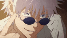Anime White GIF - Anime White Sunglasses GIFs