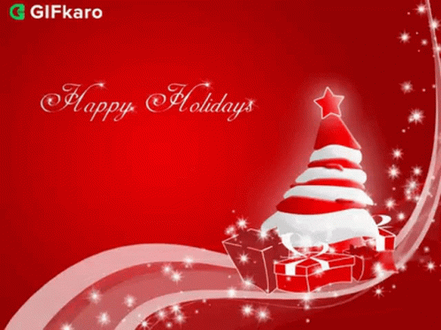 Happy Holidays Gifkaro GIF - Happy Holidays Gifkaro Merry Christmas -  Discover & Share GIFs