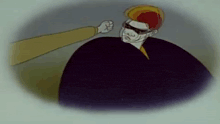 a cartoon of a man wearing sunglasses being punched in the face .