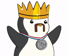 queen gold king princess penguin