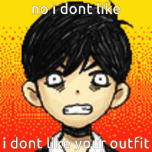 Omori Omori Sunny GIF - Omori Omori Sunny Omori I Dont Like Your Outfit GIFs
