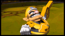 Mario Strikers Charged Wario GIF - Mario Strikers Charged Wario Sports Hand Sign GIFs