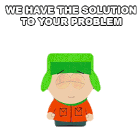 We Have The Solution To Your Problem Kyle Broflovski Sticker - We Have The Solution To Your Problem Kyle Broflovski South Park Stickers