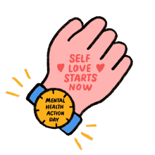 self love starts now watch hearts hand time