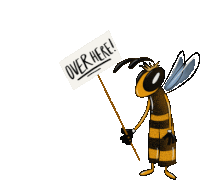 Herefm Bee Sticker - Herefm Bee Come Here Stickers