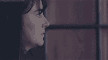 a close up of a woman 's face with the words lowkeyssebastian.tumblr visible