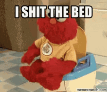 I Shit The Bed Muppet GIF - I Shit The Bed Muppet Elmo GIFs