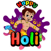 Happy Holi Chhota Bheem GIF - Happy Holi Chhota Bheem Holi Ki Shubhkamnaye GIFs