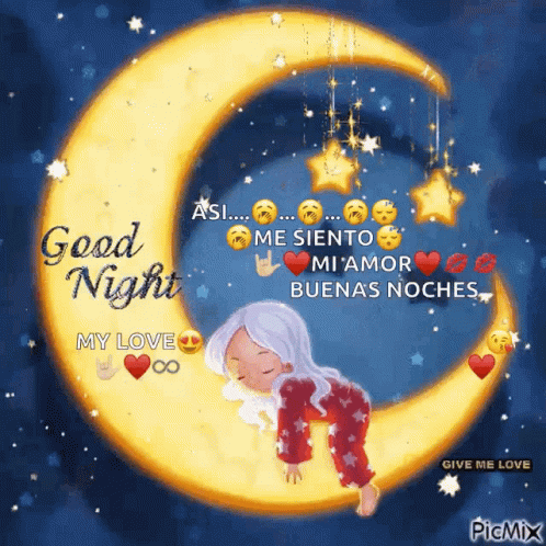 Love Good Night GIF - Love Good Night Moon - Discover & Share GIFs
