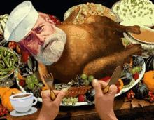 Dancing Turkey All The Fixins GIF