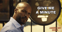 Give Me A Minute Shadow Moon GIF - Give Me A Minute Shadow Moon American Gods GIFs