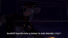 a man playing a guitar with the words boothill kusnfo nota q kaiser lo esta biendo > / o / <