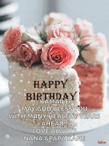 happy birthday kamaile may god bless you with many healthy years ahead