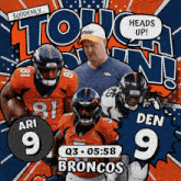 Denver Broncos (9) Vs. Arizona Cardinals (9) Third Quarter GIF - Nfl National Football League Football League GIFs
